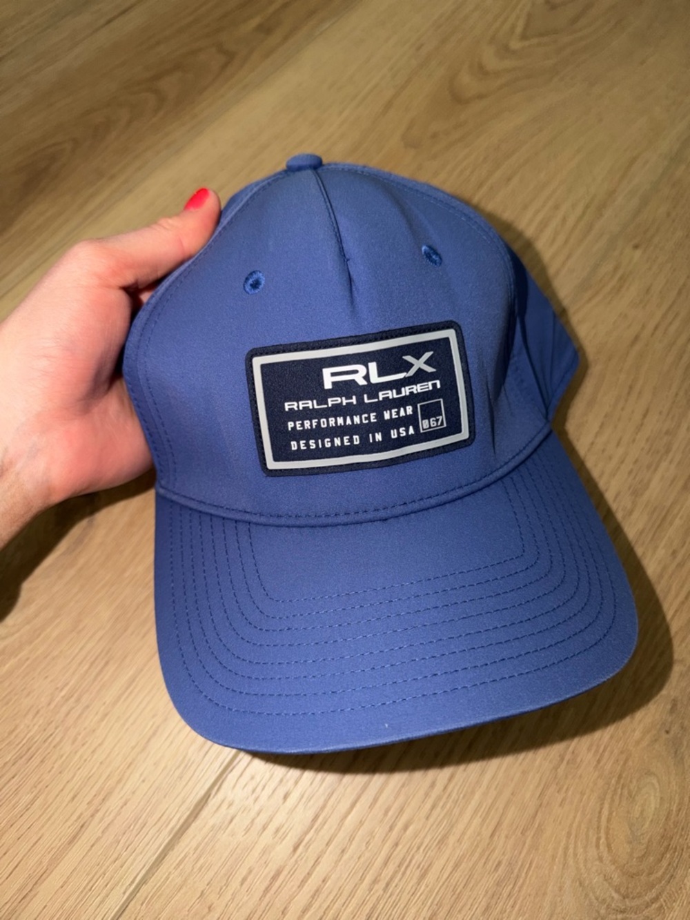 Ralph Lauren Blue Performance Cap with RL Tag